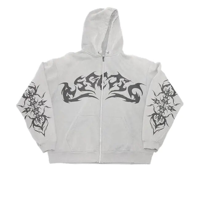 Flame Zip-Up Hoodie
