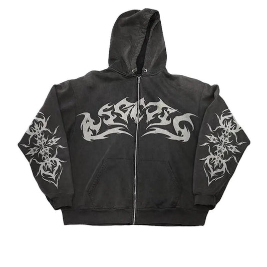 Flame Zip-Up Hoodie