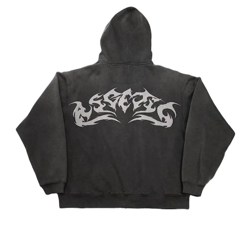 Flame Zip-Up Hoodie